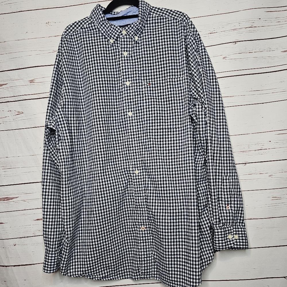 Tommy Hilfiger Gingham Check Button Down Shirt